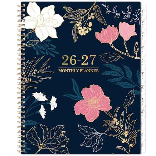 2026-2027 Monthly Planner/Calendar - Jan. 2026 - Dec. 2027, 9" x 11", Calendar Planner 2026-2027, 2 Year Monthly Planner, Tabs, 2-Size Pocket