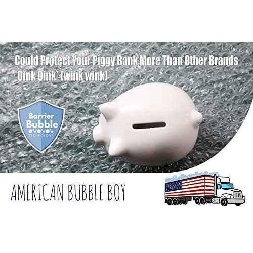 4 large rolls of Bubble Wrap total 700 feet, small bubble wrap 3/16 cushioning, 700 ft, heavy duty, perforated Every 12" Made in the USA by American Bubble Boy, bulk bubble wrap for moving, shipping
