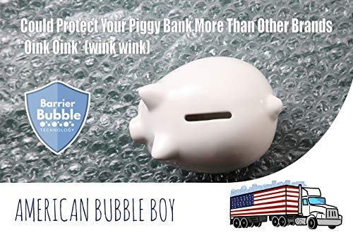 American Bubble Boy 700' Bubble Wrap - Heavy Duty Small Bubbles 3/16, Perforated Every 12", Bulk Packing for Moving & Shipping - Includes 4 Rolls