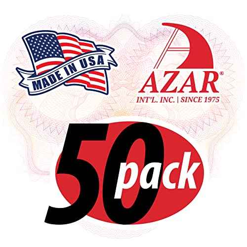 Azar Displays - 252012-50pk Clear Acrylic Trifold Literature Brochure Holder For Counter | Perfect For Pamphlets | Brochures | Menus | Promotions | Literature | Made In USA |