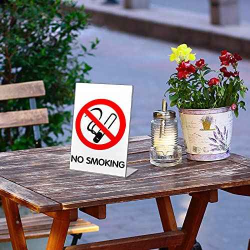 24 Pack Acrylic Sign Holder Slant Back Plastic Paper Display Stand Clear Table Top Sign Holders for Office Home Store Restaurant(5 x 7 Inch)