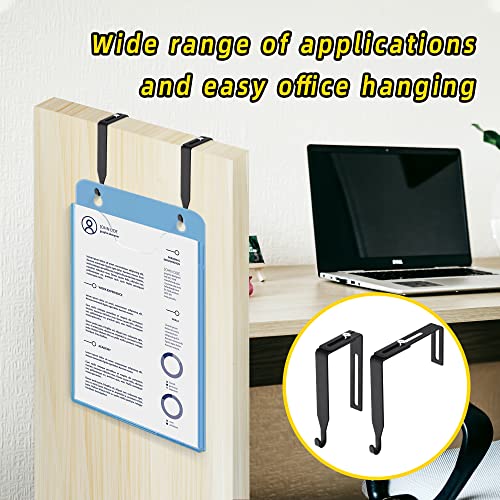 6 Pcs Adjustable Cubicle Wall Hooks with Cross Screwdriver for Office & Panel Hanging