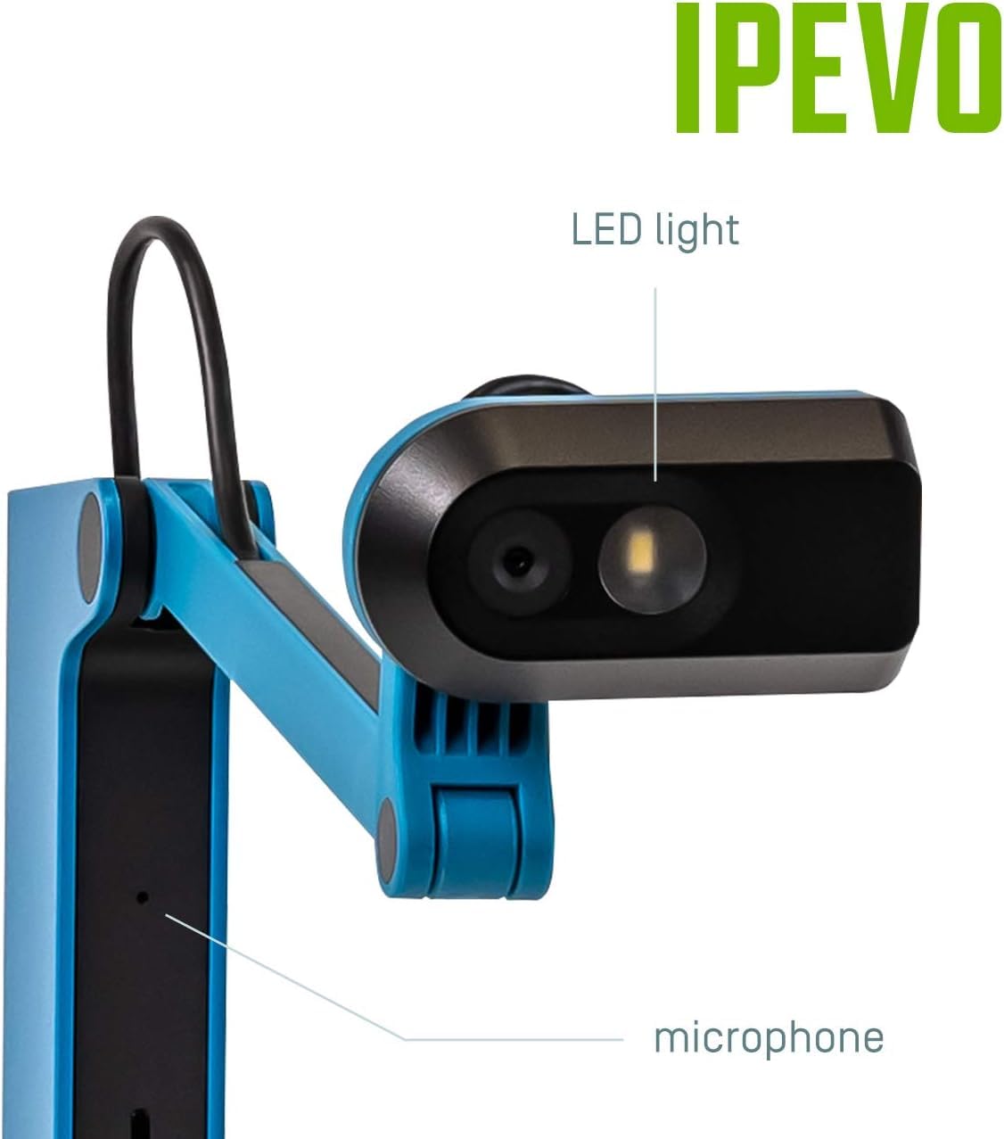 IPEVO VZ-X Wireless 4K Document Camera with EZCast Adaptor for Wireless Casting to HDMI Monitor or TV Without a PC; Wi-Fi, HDMI, and USB, Compatible with Web Conferencing Software in USB Mode