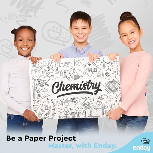 White Poster Board 22x28 Poster Paper, Value Poster Boards Pack of 100 Sheets Posterboard, Large Poster Board Bulk for School Supplies Art Craft Project Presentation - Enday