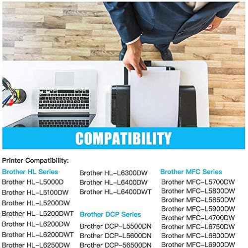 Compatible DR820 Drum Unit Replacement for BrotherDR820 DR-820 Drum Unit Compatible with Brother TN880 TN850 TN820 Laser Printer [2 Pack]