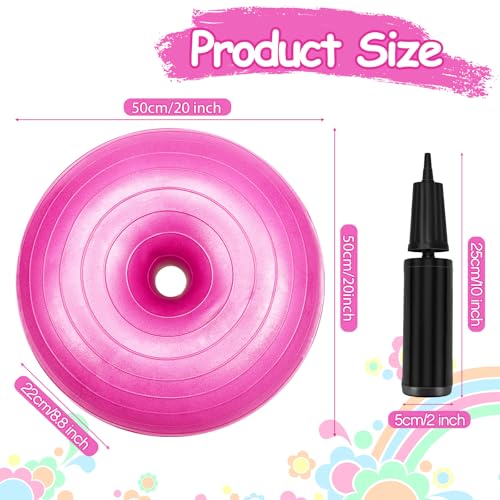 Lewtemi 8-Pack Flexible Donut Chairs for Kids, 20in Inflatable Seating for Classroom