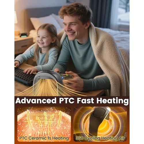 100W Heated Mouse Pad Hand Warmer for Office Home Indoor Desktop Use, 2025 Upgraded Desk Mouse Keyboard Hand Warmer 3 Temperature 20dB Quiet PTC Fast Heating Energy Saving Foldable - Black