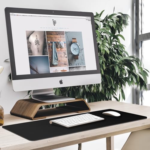 Akduss 31.5 x 15.7 Inch Waterproof Desk Mat & Mouse Pad - Black