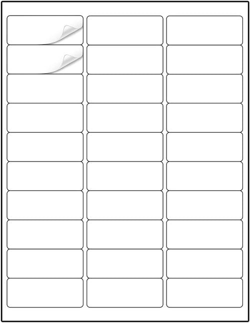 Methdic Address Labels - 900 Premium Sticker Labels for Laser & Inkjet Printers | 1" x 2-5/8" White, 30 Sheets