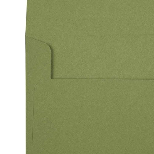 LUXPAPER A7 Invitation Envelopes for 5 x 7 Cards in 80 lb. Avocado, Printable Envelopes for Invitations, w/Peel and Press Seal, 250 Pack, Envelope Size 5 1/4 x 7 1/4 (Green)