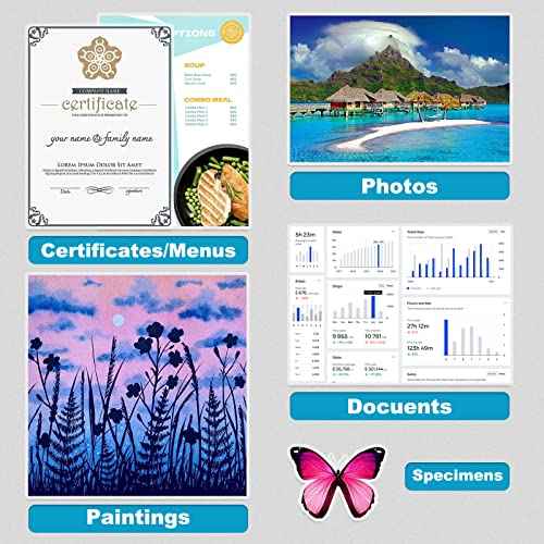 5 Mil Laminating Sheets, Holds 8.5 x 11 Inch Sheets 200 Pack, Thermal Laminating Pouches for Laminator, 9 X 11.5-inches/Letter Size Thermal Laminating Paper, Round Corner