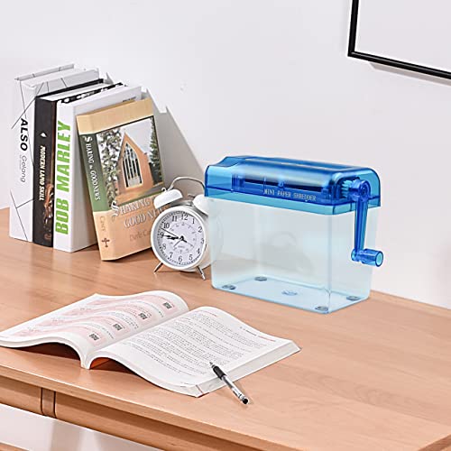 JIKIOU Portable Hand Paper Shredder - Compact Manual Office & Home Security