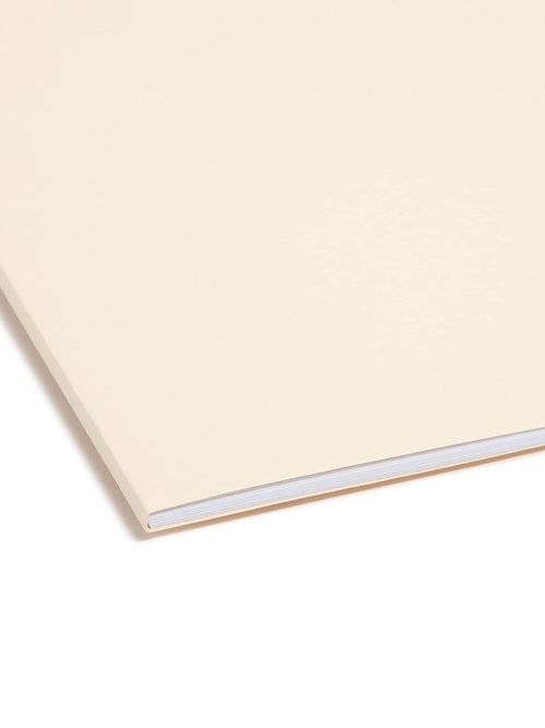 Smead SuperTab® Fastener File Folder, 2 Fasteners, Oversized 1/3-Cut Tab, Guide Height, Legal Size, Manila, 50 Per Box (19535)