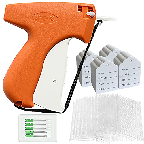Fifchall Orange Tagging Gun for Clothing Kit – 2006 pcs, 400 Labels, 1600 Fasteners, 6 Needles