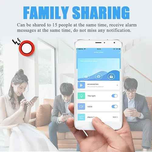 WiFi Caregiver Pager Call Button: Wireless Nurse Alert Call Bell, Personal Alarm Call Button with App Alerts, Emergency Alert Pager for Elderly Patients (2 SOS Buttons+1 Siren)