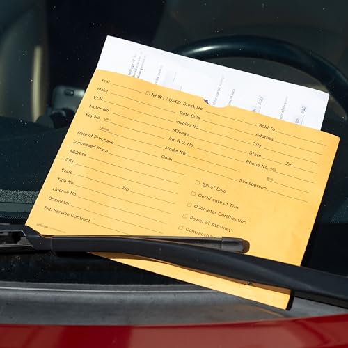 Sutter Signs 9x12 Car Dealership Document Envelopes Pack of 100