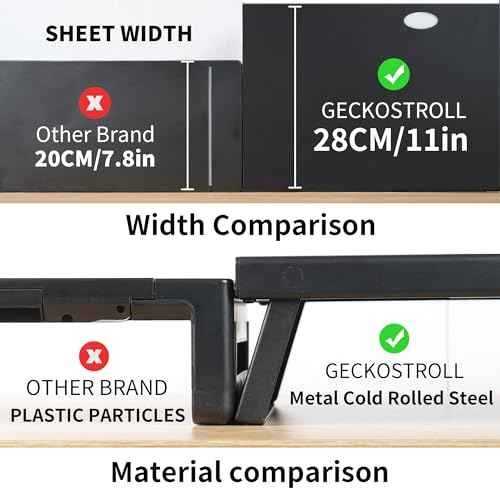 All-Metal Foldable Monitor Stand with 28cm Wide Desktop,, Headphone & Mic Jack, Detachable Phone Holder, (Basic Version, 760mm)