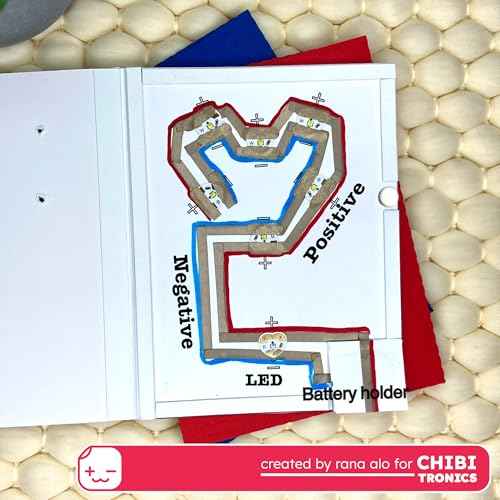 Chibitronics LED Circuit Stickers Sampler - Megapack, 30 LED Circuit Stickers, Red Yellow Blue Pink Orange Green White