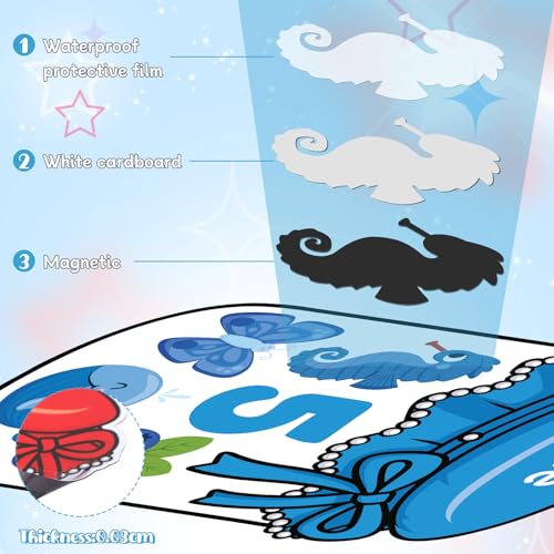 Kids Magnetic Color Sorting Magnets - Animals & Numbers, 10 Pack