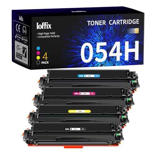054H Toner Cartridges Compatible with Canon 054H 054 Toner Cartridge Compatible with Canon Color imageCLASS MF641CW, MF642Cdw, MF644Cdw, MF640C, LBP622Cdw, LBP620 Printer (BCMY, 4 Pack)