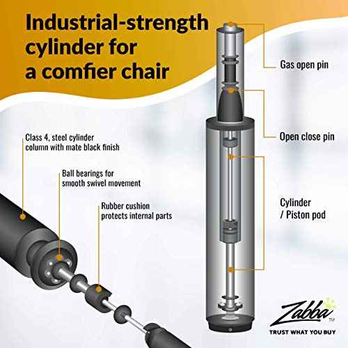 Office Chair Gas Cylinder Replacement Kit, Heavy Duty Class 4 Hydraulic Piston for Desk and Gaming Chairs, Kit Includes Removal Tool, Gloves, Universal Fit Gas Cylinder