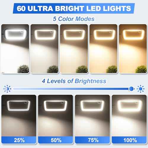 10X 30X 7 Inch Extra Large Magnifying Glass with Light and Stand, 5 Color Modes Magnifying Lamp Adjustable Lighting Level, Flexible Gooseneck Hands Free Reading Magnifier for Books Crafts Close Work