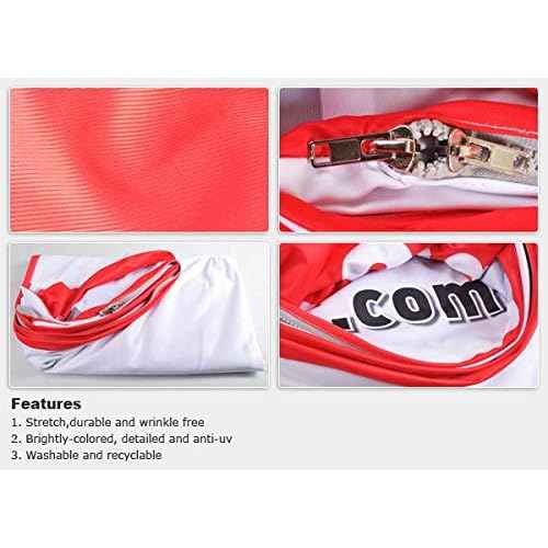 10ft Curved Trade Show Display Booth Graphics Included, Single Sided, Heat Transfer Fabric Tension Back Wall Displays Exhibit Banner