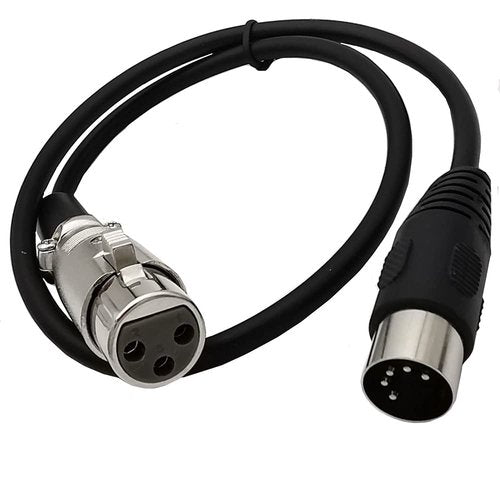 Seadream MIDI 5 Pin DIN Male to XLR 3 Pin Female Cable (1.64FT)