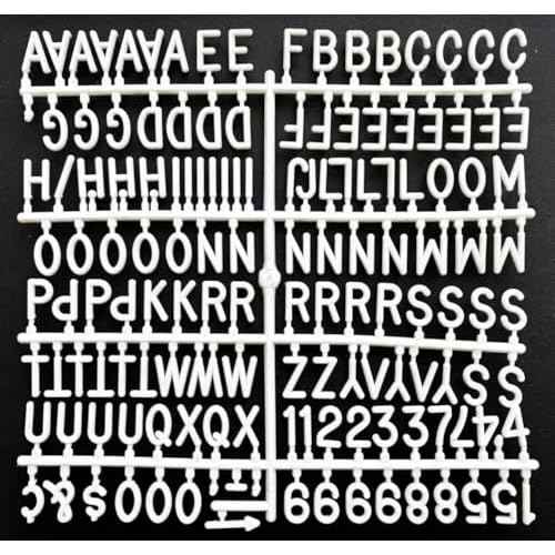 Letter Board Letters Only for Flet Letter Boards, Plastic Letter Board Sign Message Board Letters, Word Board with Letters, Numbers & Symbols Felt Letters for Changeable Changeable Letter Boards (145)