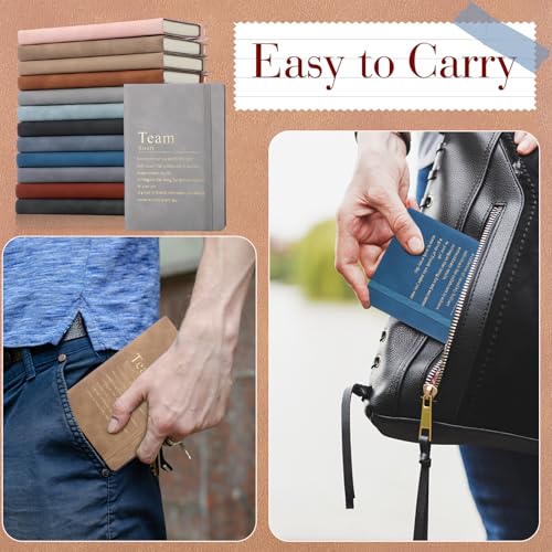 Team Appreciation Gifts Bulk Leather Inspirational Notebooks A6 Employee Journal Team Notepads Inspirational Gifts for Group Coworkers Staff Worker Nurse(Color Whisperer,24 Pack)