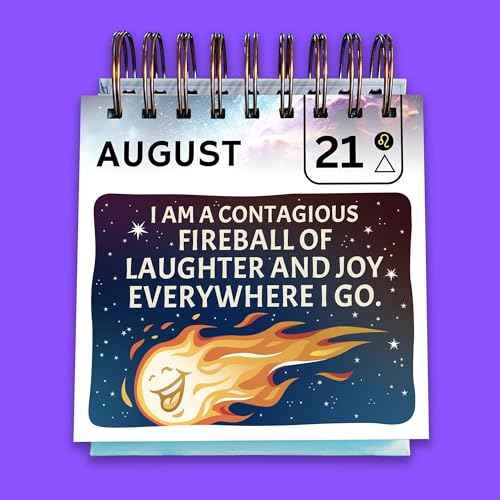 Sweet-A** Affirmations¢ç Perpetual Desk Flip Calendar for 2025 and Beyond, 365 Days of Motivation for Your Creative Magical Mind by Rage Create