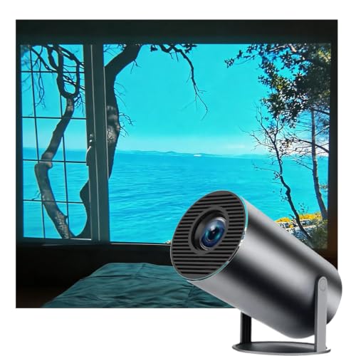 Black Window Projector with WiFi & Bluetooth for Holiday & Home Decor