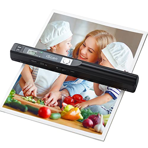 Portable Handheld Document & Photo Scanner 900 DPI with 16GB SD Card