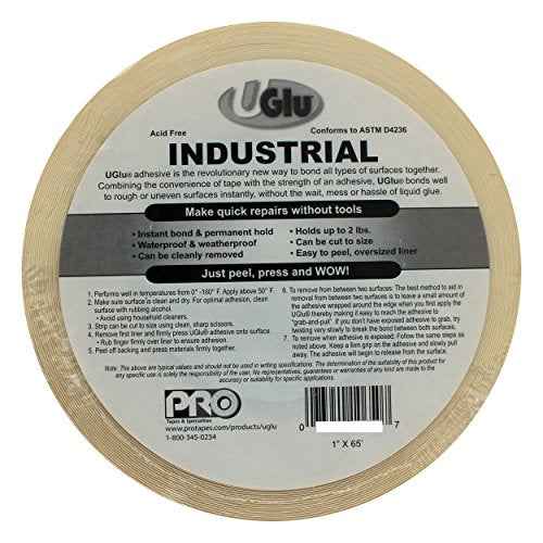 ProTapes 306UGLU1065 UGlu 20 Mil Roll 3" Core 1" Wide x 65'