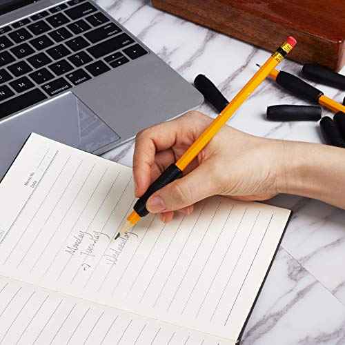 Mr. Pen- Pencil and Pen Grips, 12 Pack, Black, Pencil Grips for Adults, Rubber Pencil Grips, Pen Grips for Adults with Arthritis, Ergonomic Pencil Grip, Pen Gripper