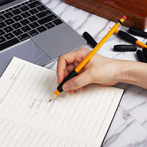 Mr. Pen Black Pencil and Pen Grip 12 Pack Ergonomic Silicone Comfort