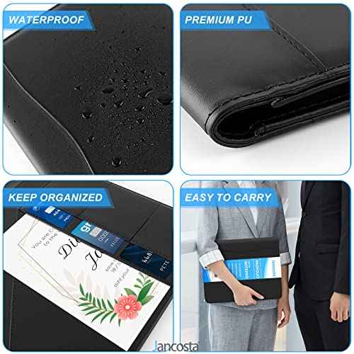 5 Pack Business Padfolio Portfolio with Letter Size Writing Notepads (New Black 5 Pack)