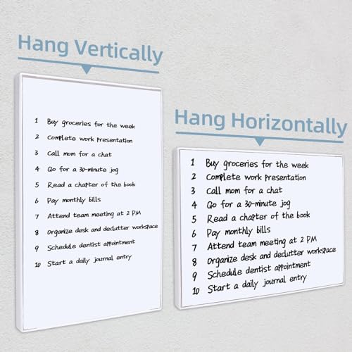 SENWHAL Magnetic A5 Dry Erase Whiteboard Mini Easel for Desk, 8.3x5.8 Inches