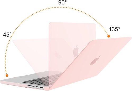 MOSISO MacBook Pro 14 Inch Case - Hard Shell with Keyboard Skin & Screen Film | Chalk Pink