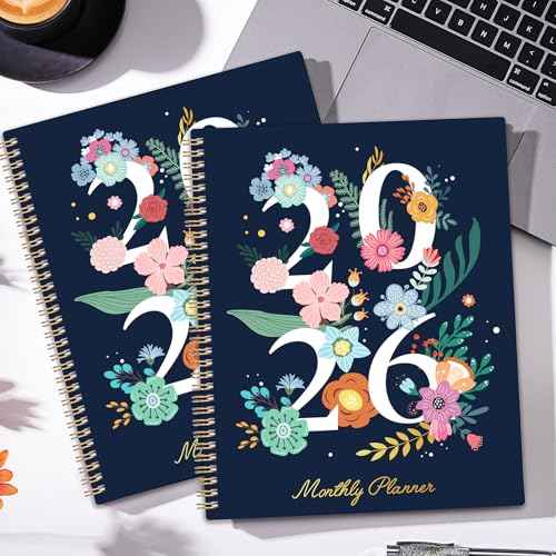 2026 Monthly Planner - 2026 Planner from Jan. 2026 - Dec. 2026, Monthly Calendar 2026 with Inner Pocket, 8.5" x 11"