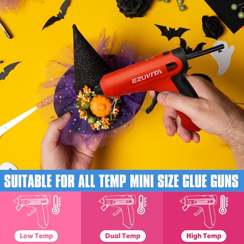 EZUVITA 60-Count Mini Size Black Glue Sticks 0.27” x 4” for Mini Glue Guns