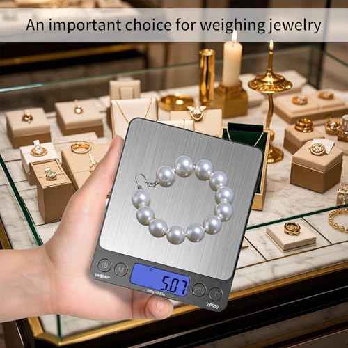 SKEAP Digital Jewelry Scale ? 500g x 0.01g Precision Gold Scale for Jewelers & Collectors, Digital Pocket Scale with Backlit LCD, Tare Function? Ideal for Gemstones, Bullion & Coins.