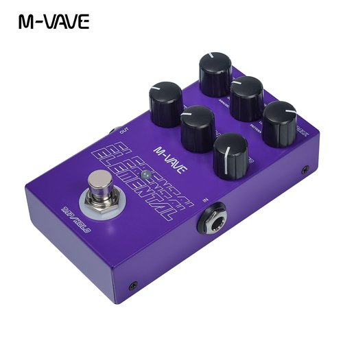 M-VAVE ELEMENTAL Digital Delay Pedal - 9 Modes, 3000ms Psychedelic Delay, Artistic Design, Dual Power Supply, TAP/HOLD Modes for Guitar/Keyboard