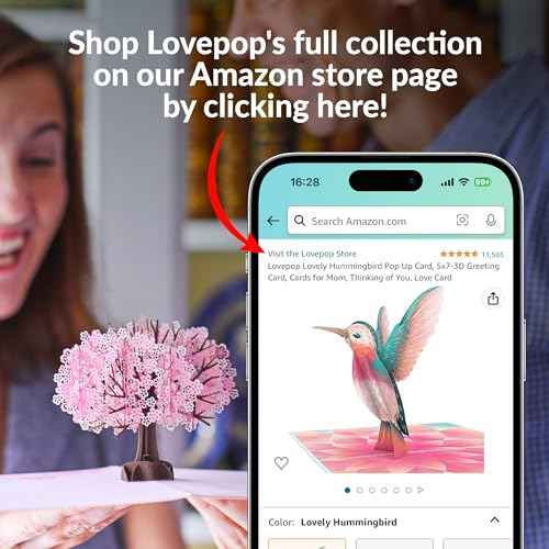 Lovepop Set of 12 Petal Pressed Blank Notecards for Her and Him - 3D Greeting Cards for Boys, Girls, Men, Women - Vibrant Wildflower - 4.5" x 5.9" Card - Envelope Included