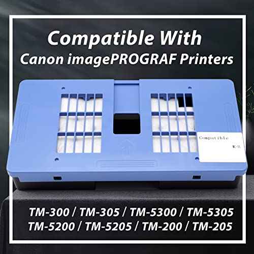 MC-31 Maintenance Cartridge Compatible with Canon imagePROGRAF TM-300TM-305 TM-5300 TM-5305 TM-5200 TM-5205 TM-200 TM-205 Printers, Adjust Ink Balance Ensure efficient Printer Operation