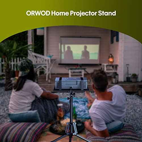 Projector Stand Laptop Tripod- Portable Tripod Adjustable Height 20 to 60 Inch, Projector Stand with Gooseneck Phone Holder £¦ Mouse Tray, Laptop Floor Stand for Podium,Studio, DJ Racks