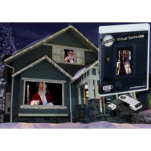The Original Virtual Santa in The Window Movie on USB