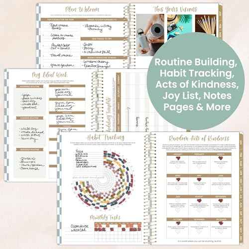 bloom daily planners 2026 Planner (January to December) - 8.5¡± x 11¡± Weekly & Monthly Dated Agenda Organizer Book with Stickers & Tabs - Flexible Soft Cover - Checkered