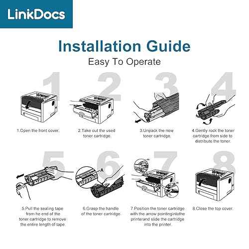 LinkDocs 126 CRG-126 Toner Cartridge Replacement for Canon 126 CRG126 3483B001 for use in Canon ImageClass LBP6200d and LBP6230dw LBP-6230dn LBP-6230 Laser Printers (Black 2 PK)