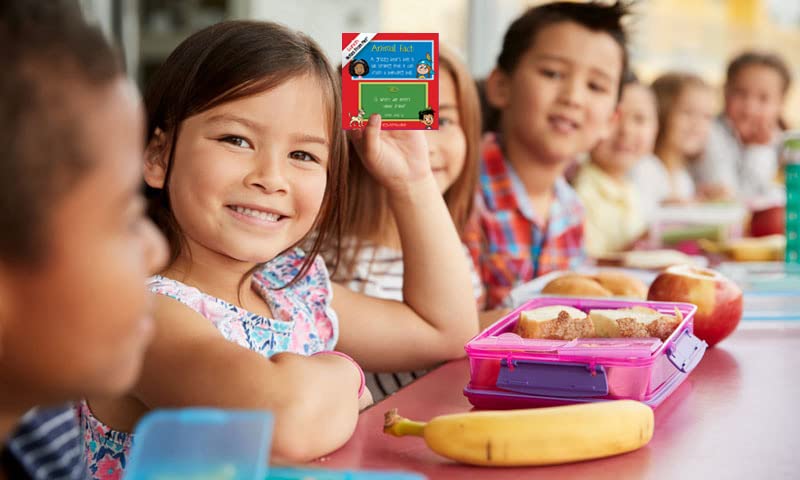 Notes From Me! Animal Facts & Sillies Lunch Box Notes for Kids, Fun & Motivational, Summer Camp & Back to School, 101 pcs